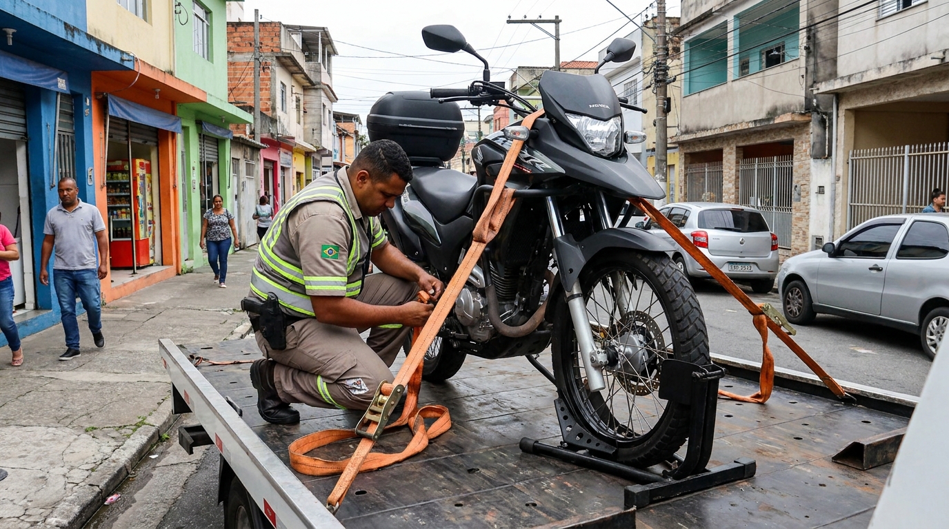 Guincho para Moto em Praia Grande‑SP