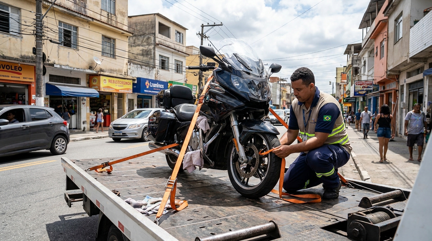 Guincho para Moto em Praia Grande‑SP