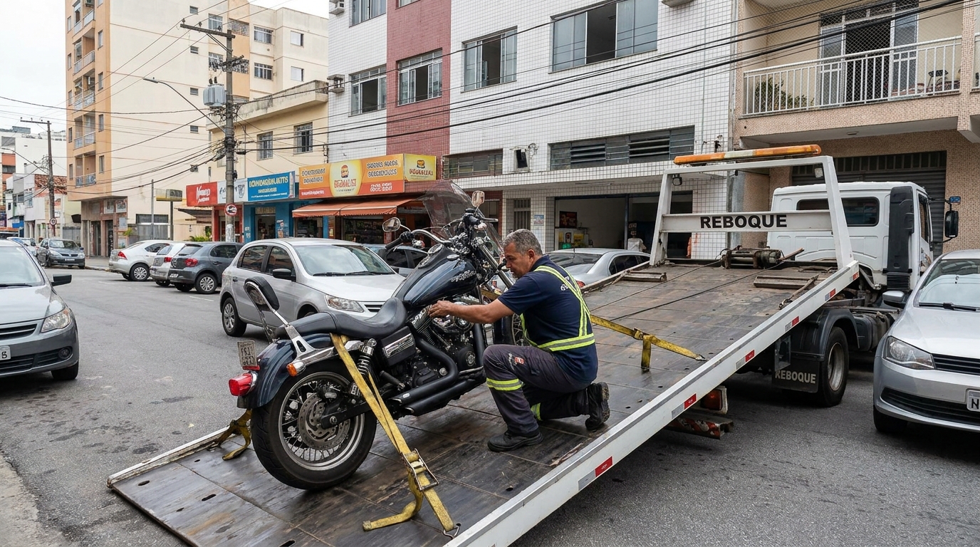 Guincho para Moto em Praia Grande‑SP